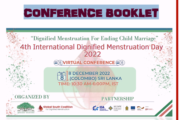 4th International Dignified Menstruation Day 2022: CONFERENCE BOOKLET